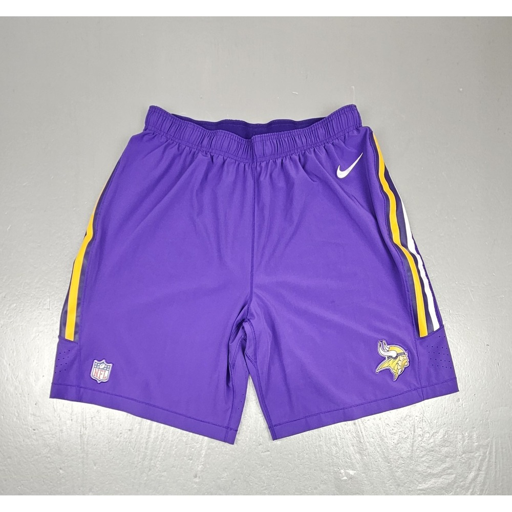 Minnesota Vikings Shorts Mens XL Purple NFL Football Nike Dri Fit On Field Sport